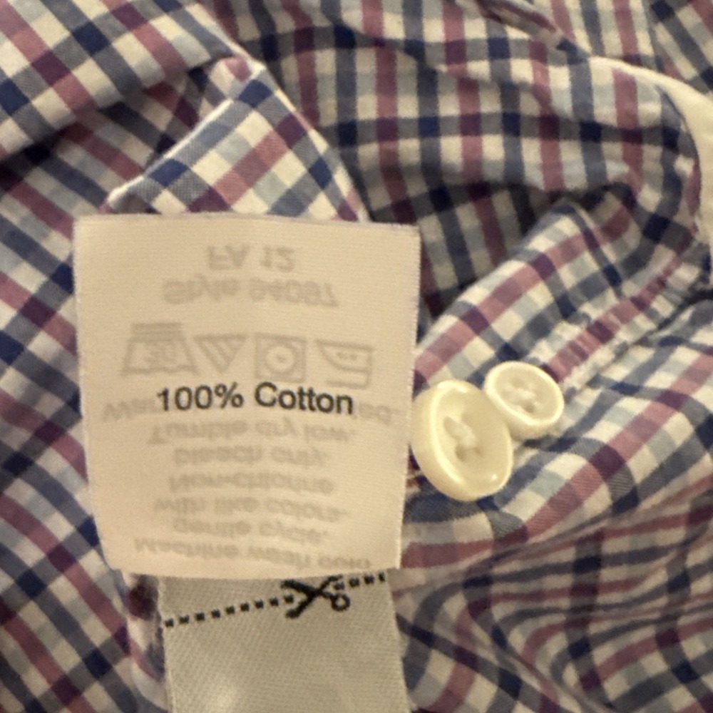 J. Crew Shirt Men's XL Multicolor Check Pattern Long Sleeve Button Down Preppy - Picture 8 of 8